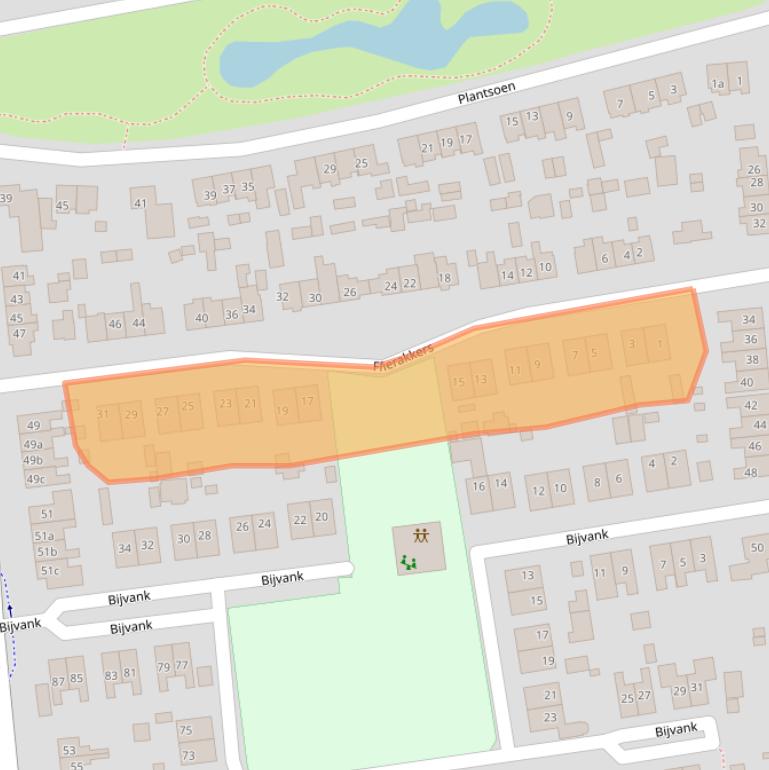 Kaart van postcodegebied 7681XV.