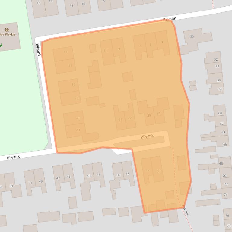 Kaart van postcodegebied 7681ZA.