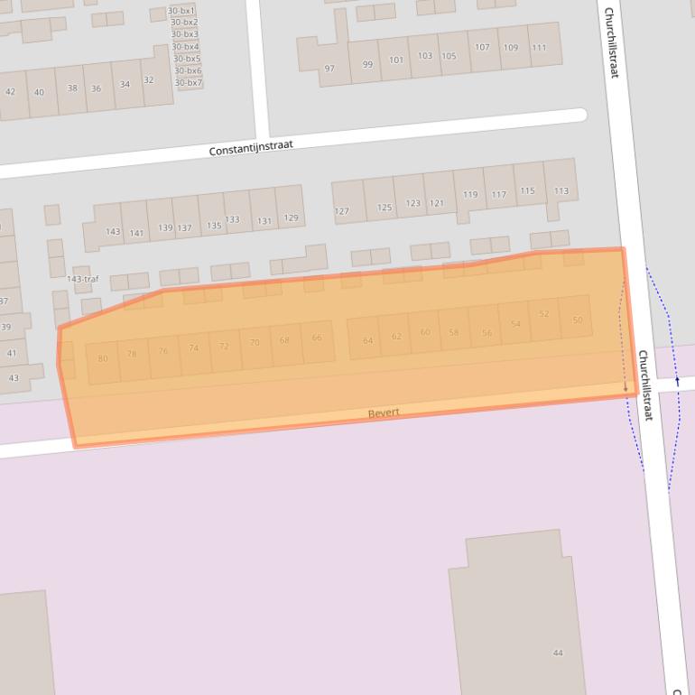 Kaart van postcodegebied 7681ZH.