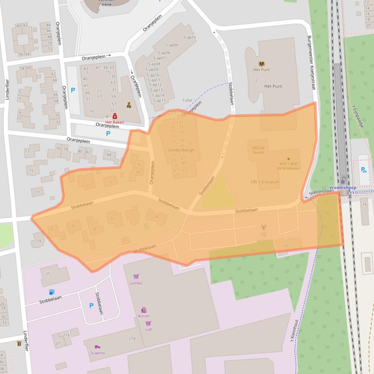 Kaart van postcodegebied 7681ZN.