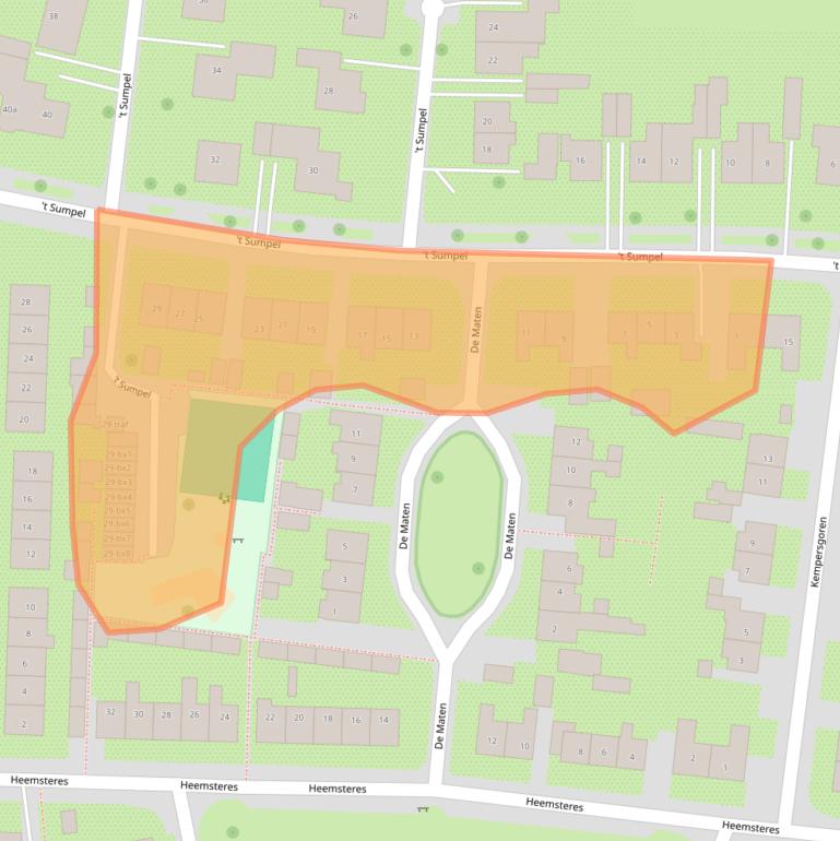 Kaart van postcodegebied 7683AA.