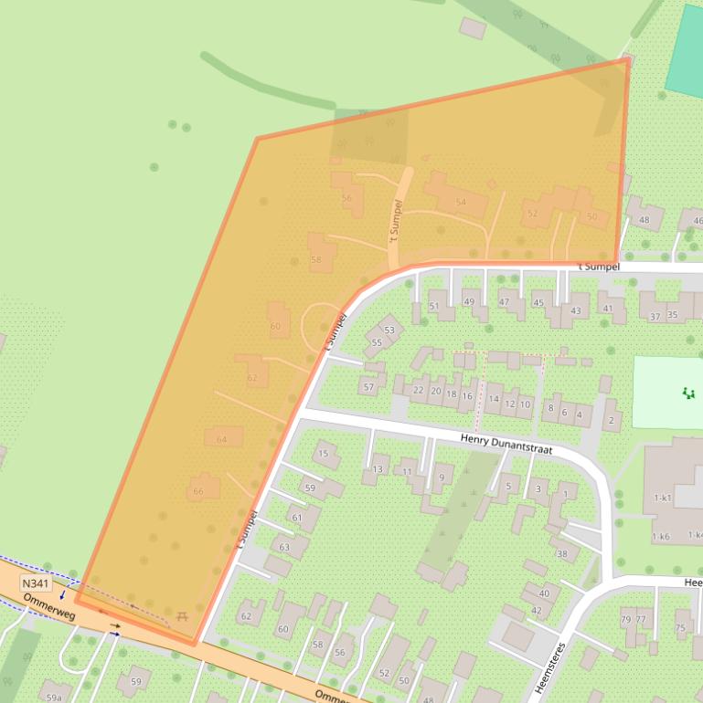 Kaart van postcodegebied 7683AD.