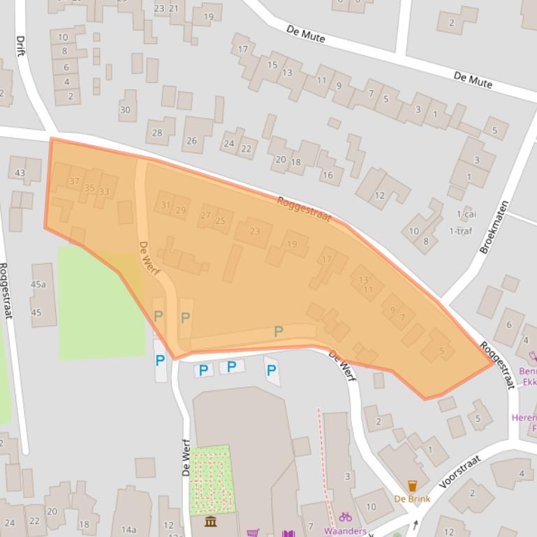 Kaart van postcodegebied 7683AE.