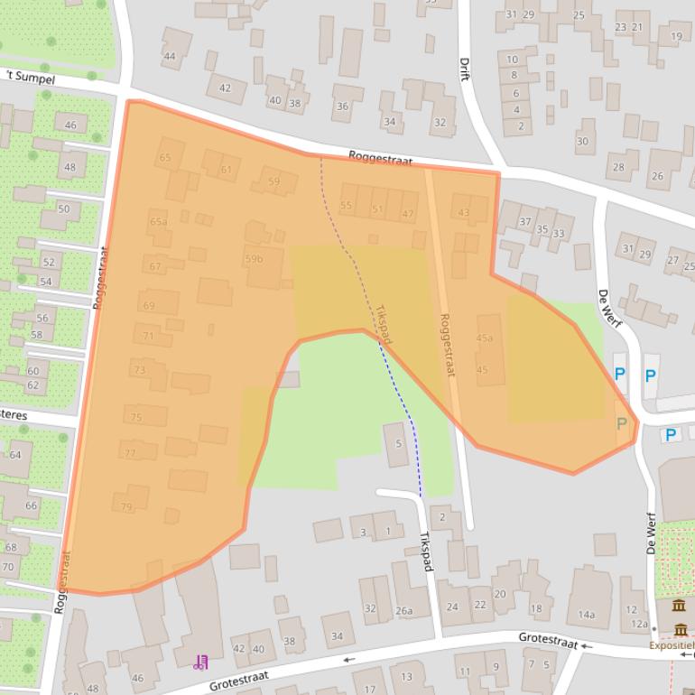 Kaart van postcodegebied 7683AG.