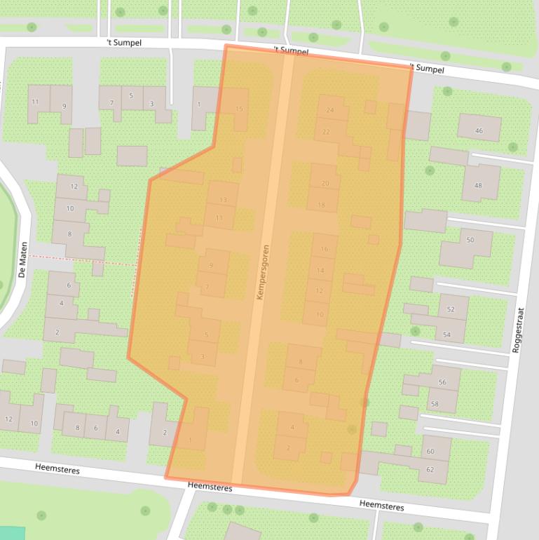 Kaart van postcodegebied 7683AK.