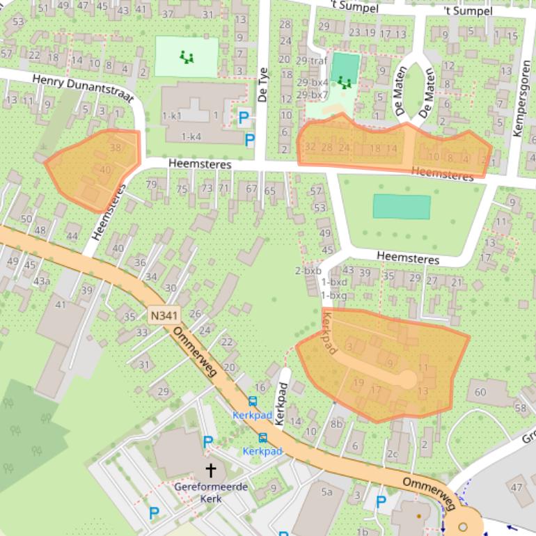 Kaart van postcodegebied 7683AN.
