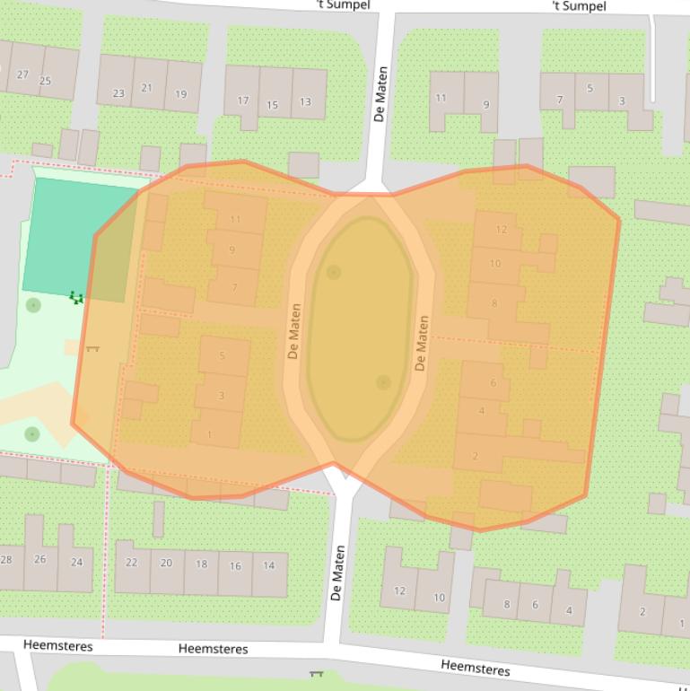 Kaart van postcodegebied 7683AR.