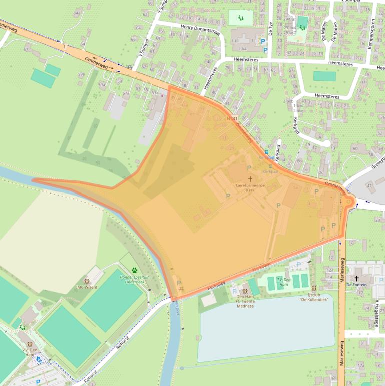 Kaart van postcodegebied 7683AV.