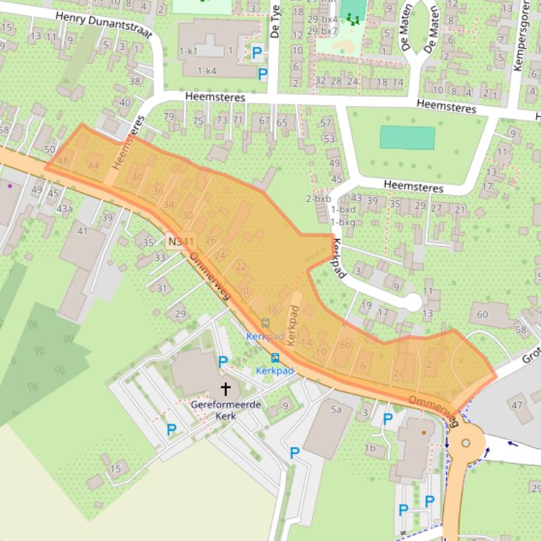 Kaart van postcodegebied 7683AX.