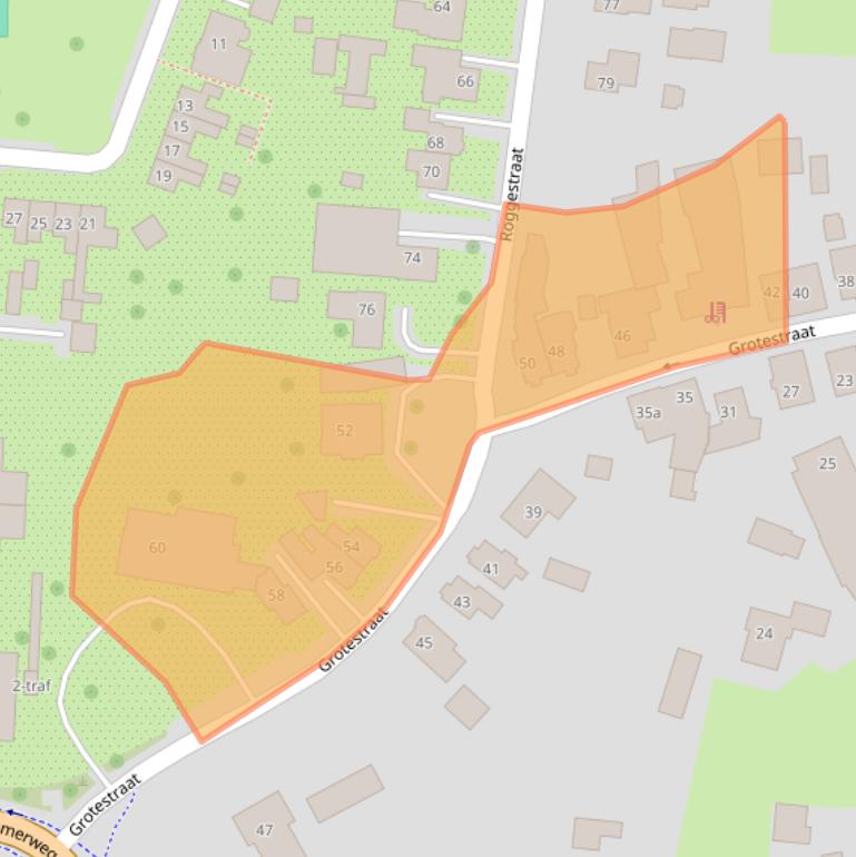 Kaart van postcodegebied 7683BC.