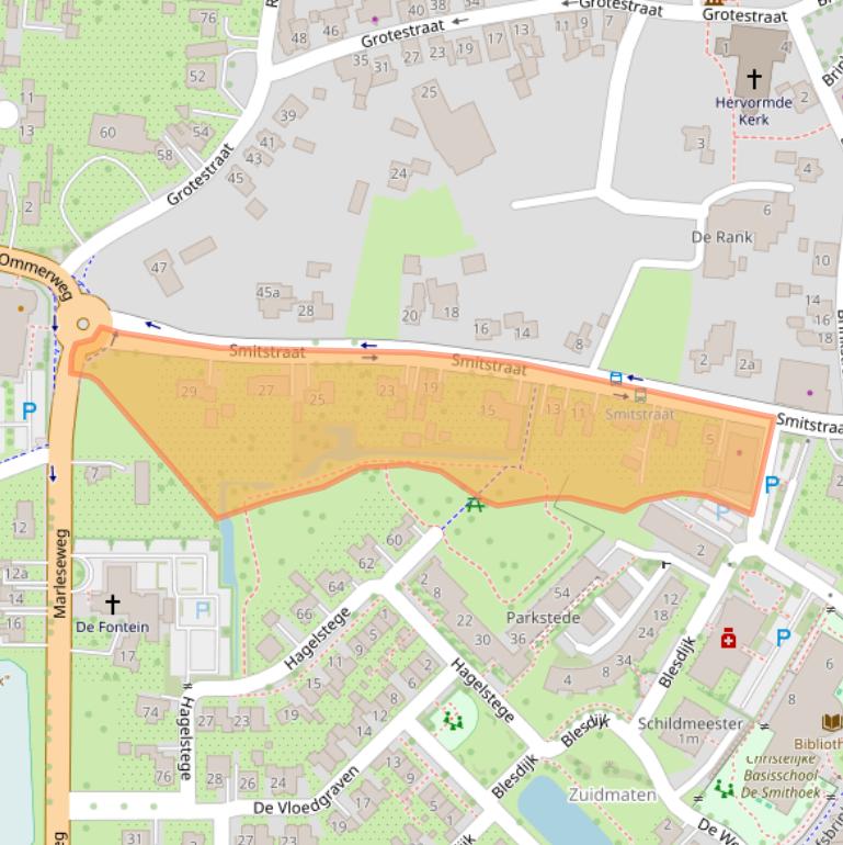 Kaart van postcodegebied 7683BD.