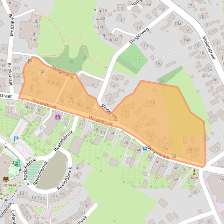 Kaart van postcodegebied 7683BG.