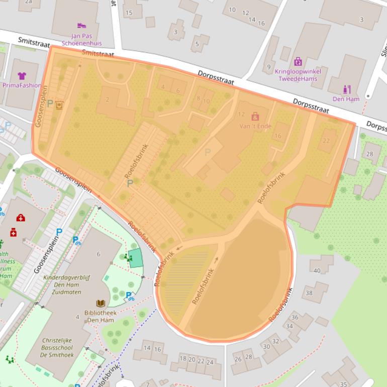 Kaart van postcodegebied 7683BJ.