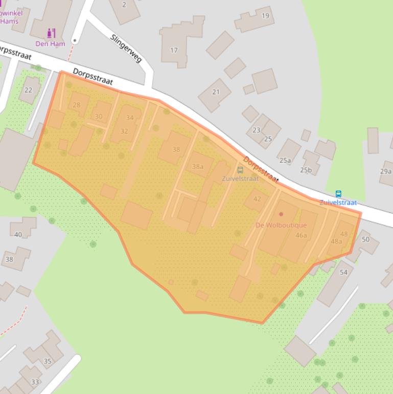 Kaart van postcodegebied 7683BK.