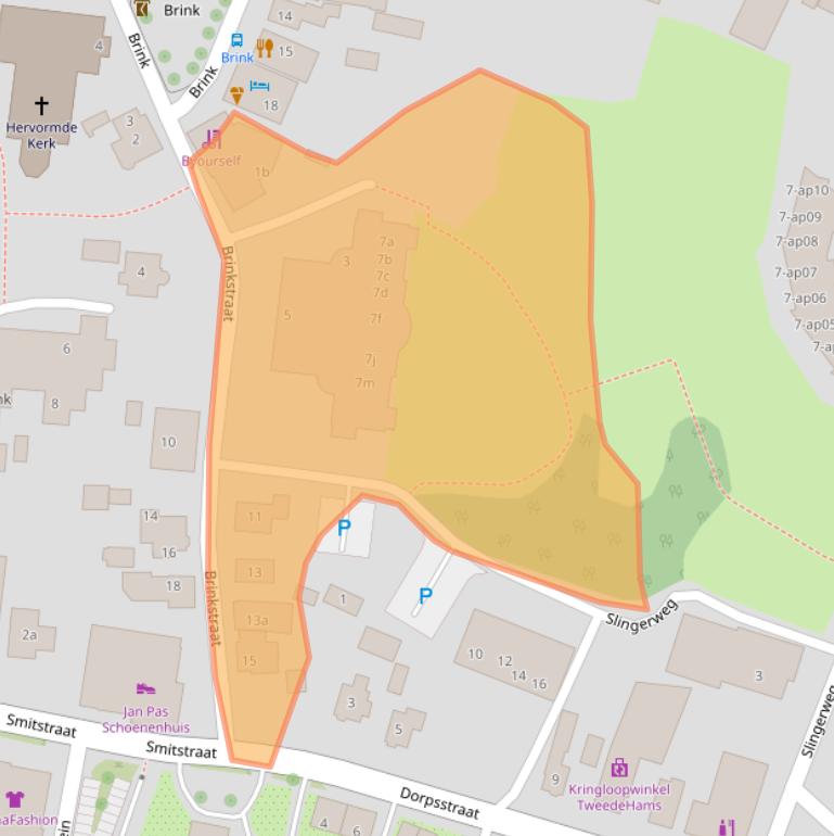 Kaart van postcodegebied 7683BM.