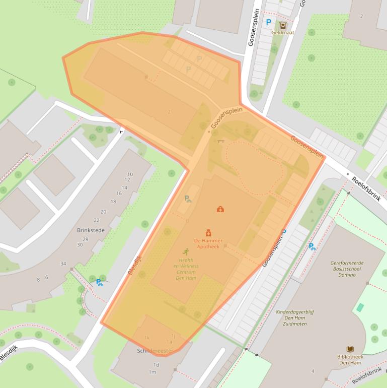 Kaart van postcodegebied 7683CG.