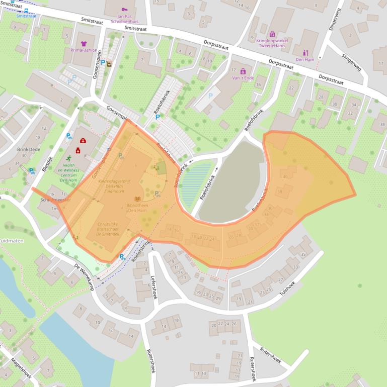 Kaart van postcodegebied 7683CK.