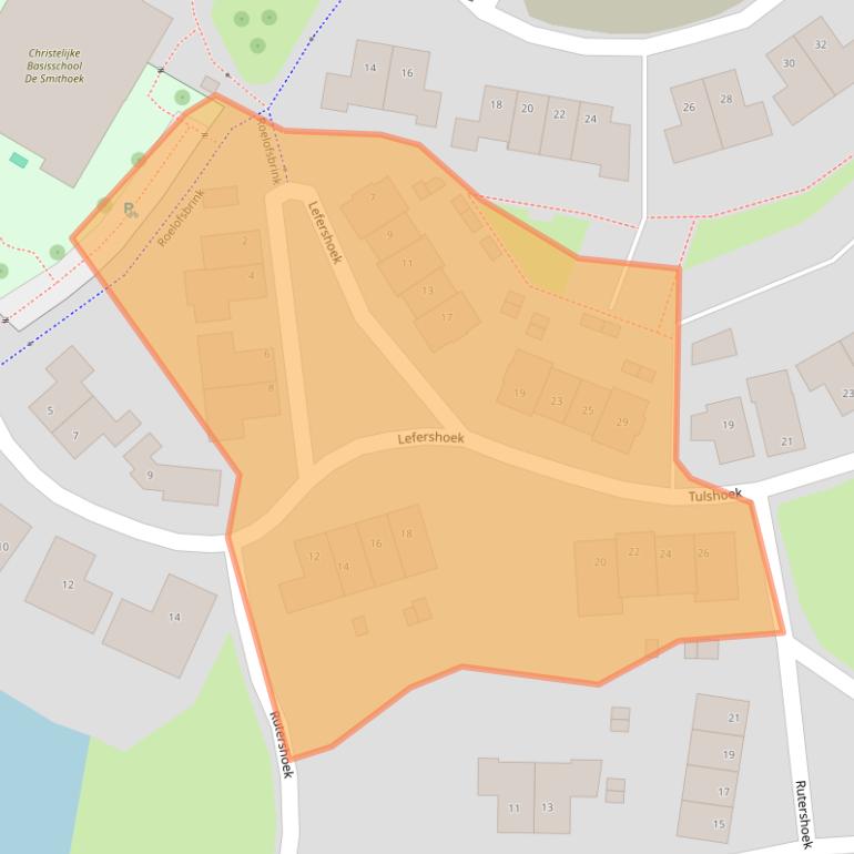 Kaart van postcodegebied 7683CL.