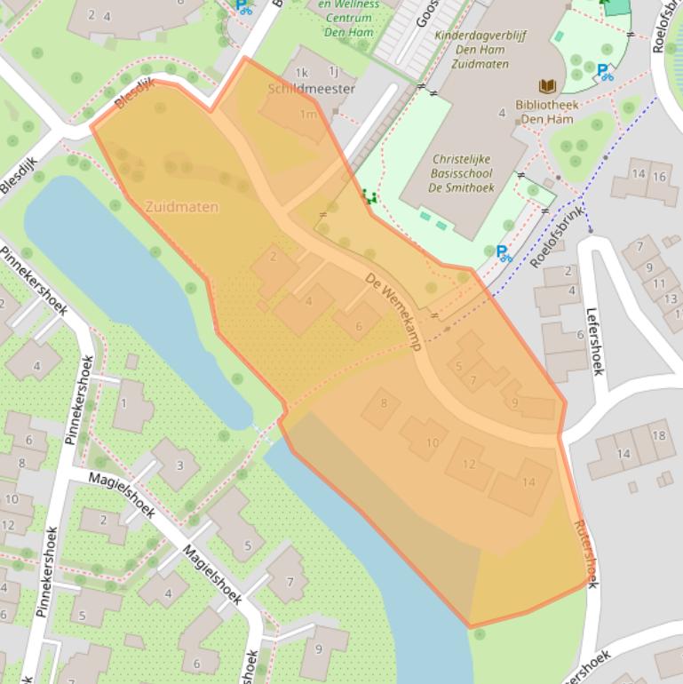 Kaart van postcodegebied 7683CN.