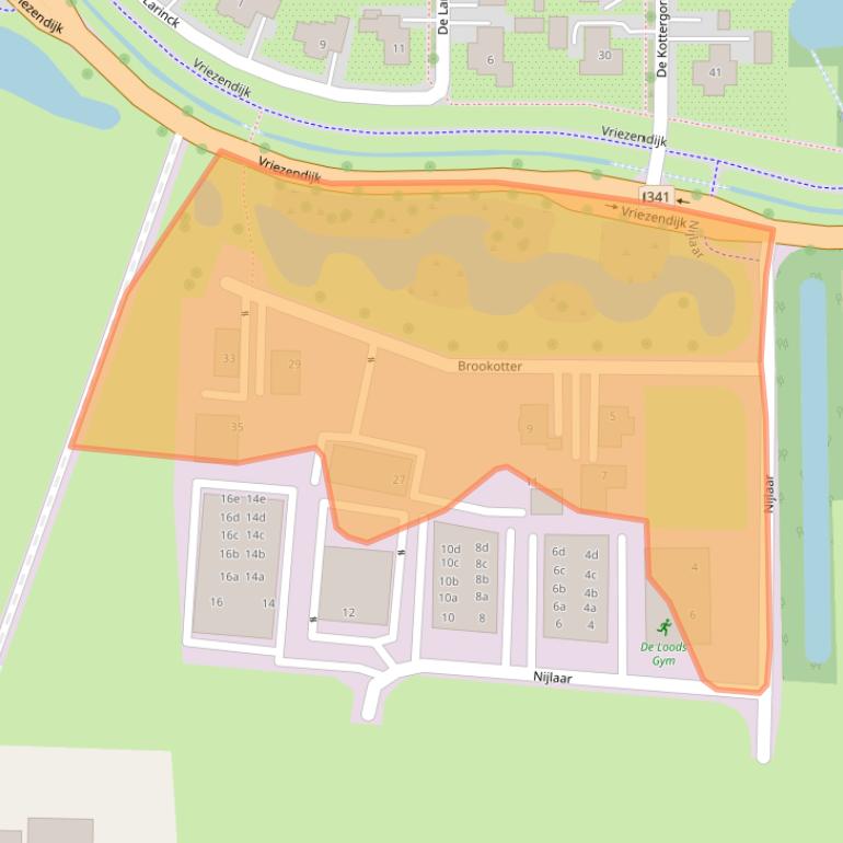 Kaart van postcodegebied 7683NA.