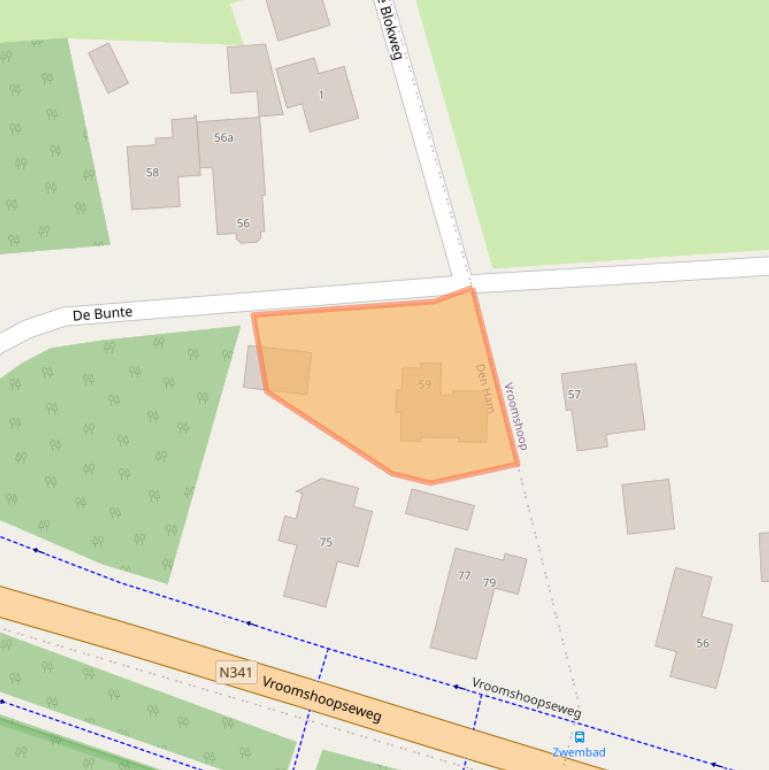 Kaart van postcodegebied 7683NB.