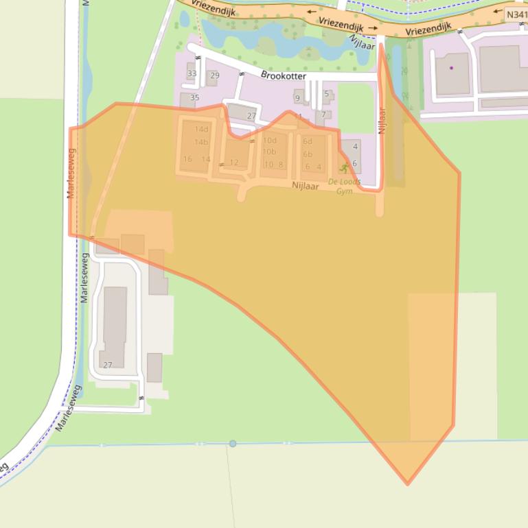 Kaart van postcodegebied 7683NC.