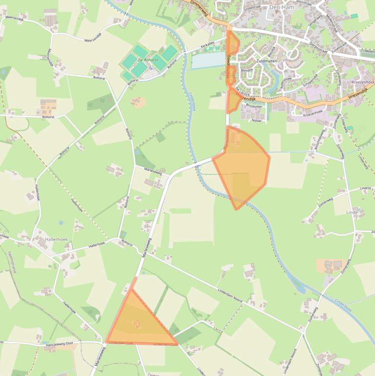 Kaart van postcodegebied 7683PH.