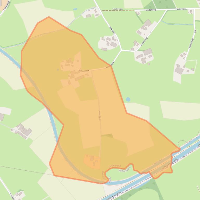 Kaart van postcodegebied 7683PW.