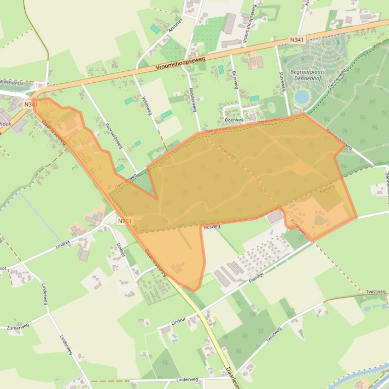 Kaart van postcodegebied 7683RC.