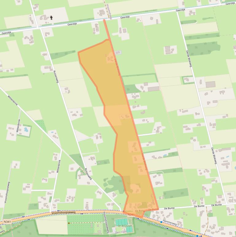 Kaart van postcodegebied 7683RN.