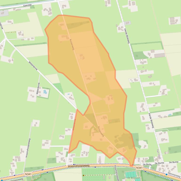 Kaart van postcodegebied 7683RP.