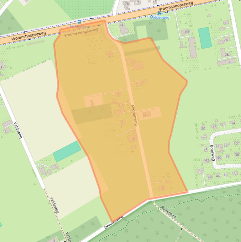 Kaart van postcodegebied 7683RW.