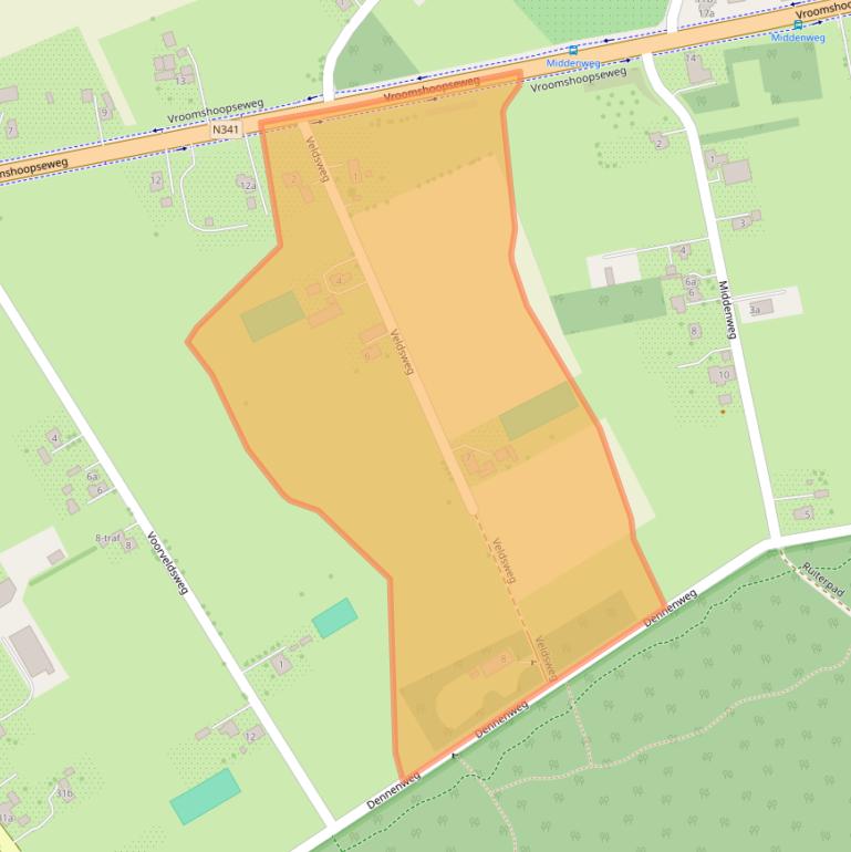 Kaart van postcodegebied 7683RX.