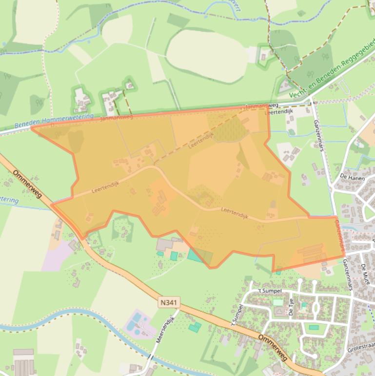Kaart van postcodegebied 7683SE.
