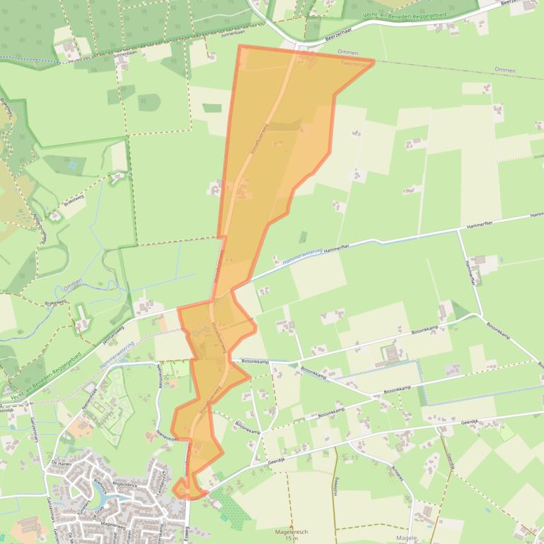 Kaart van postcodegebied 7683SH.