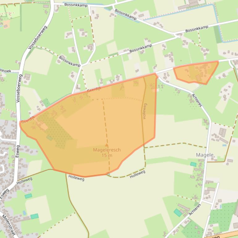 Kaart van postcodegebied 7683SP.