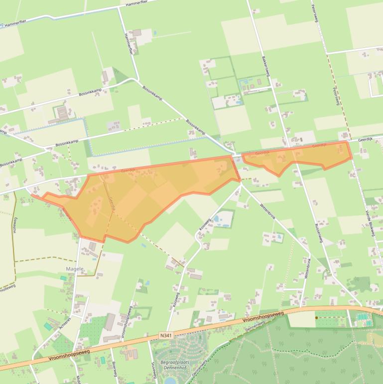 Kaart van postcodegebied 7683SR.