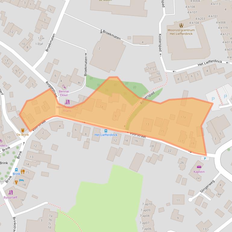 Kaart van postcodegebied 7683VA.