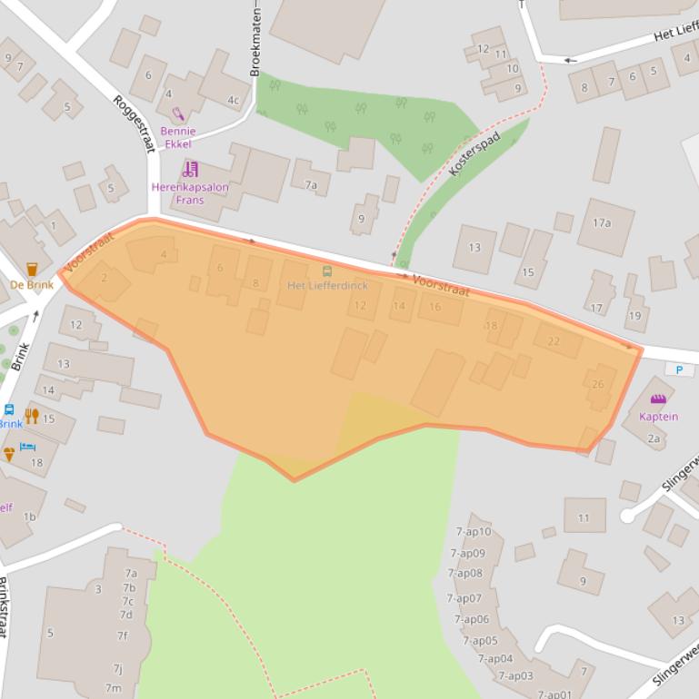 Kaart van postcodegebied 7683VB.