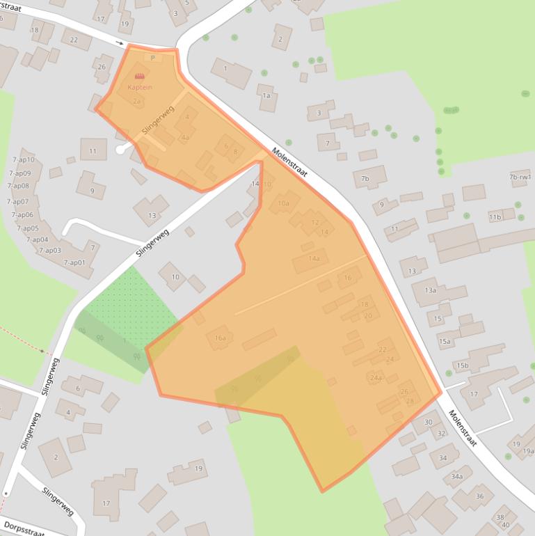 Kaart van postcodegebied 7683VE.