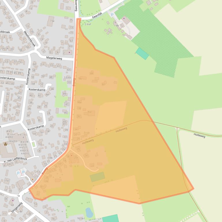 Kaart van postcodegebied 7683VK.