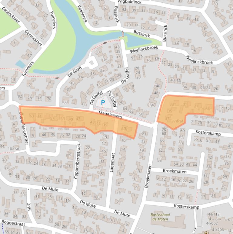 Kaart van postcodegebied 7683VM.