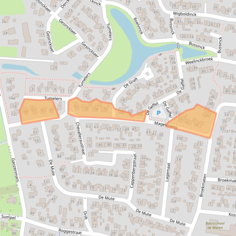 Kaart van postcodegebied 7683VR.