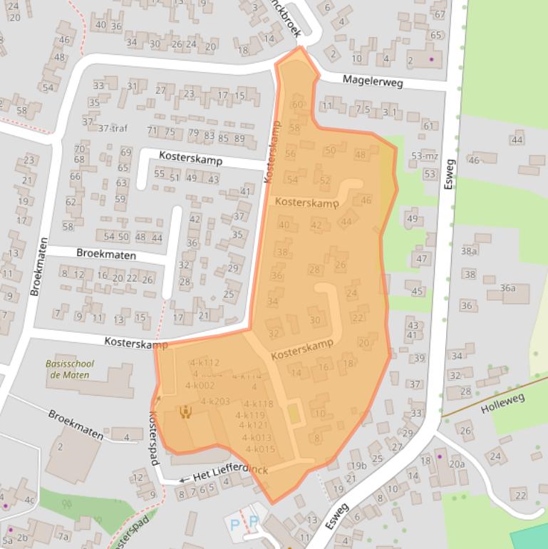 Kaart van postcodegebied 7683VV.