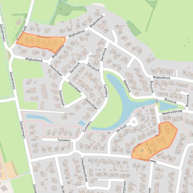 Kaart van postcodegebied 7683WB.