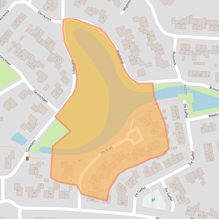 Kaart van postcodegebied 7683WD.