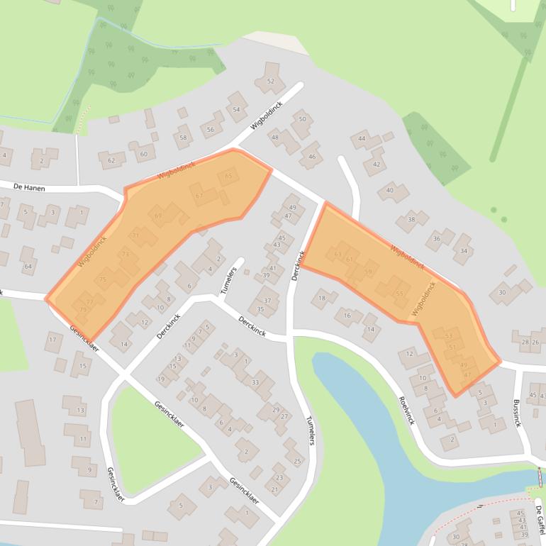 Kaart van postcodegebied 7683WX.