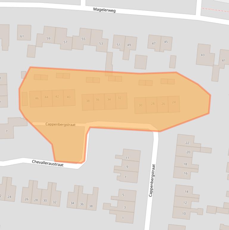 Kaart van postcodegebied 7683XB.