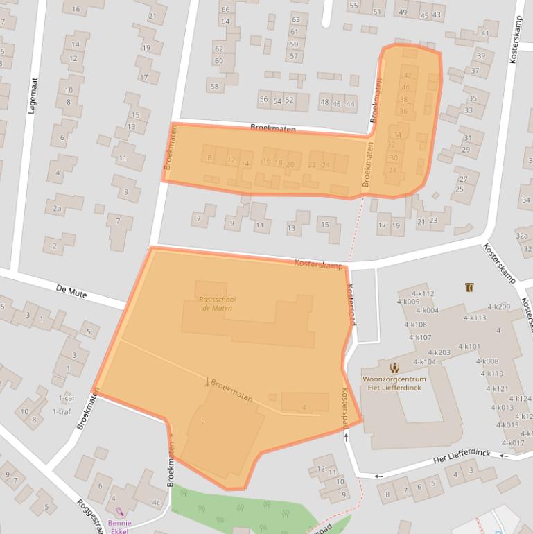 Kaart van postcodegebied 7683XH.