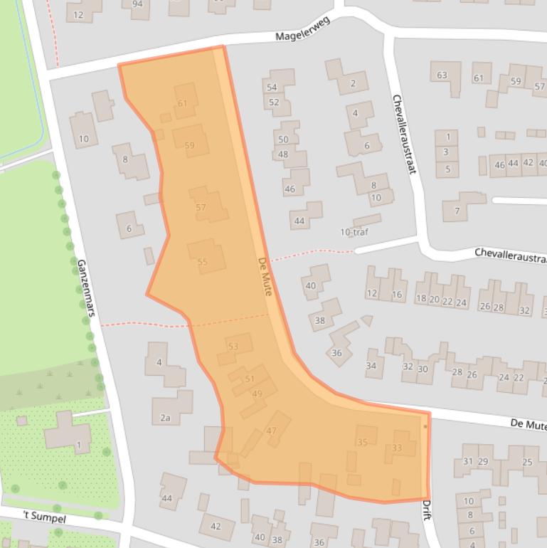 Kaart van postcodegebied 7683XT.